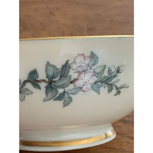 Lenox Serenade Bowl, Small Footed Serving Dish with Bird, Vintage Collectible Gi - Picture 4 of 6